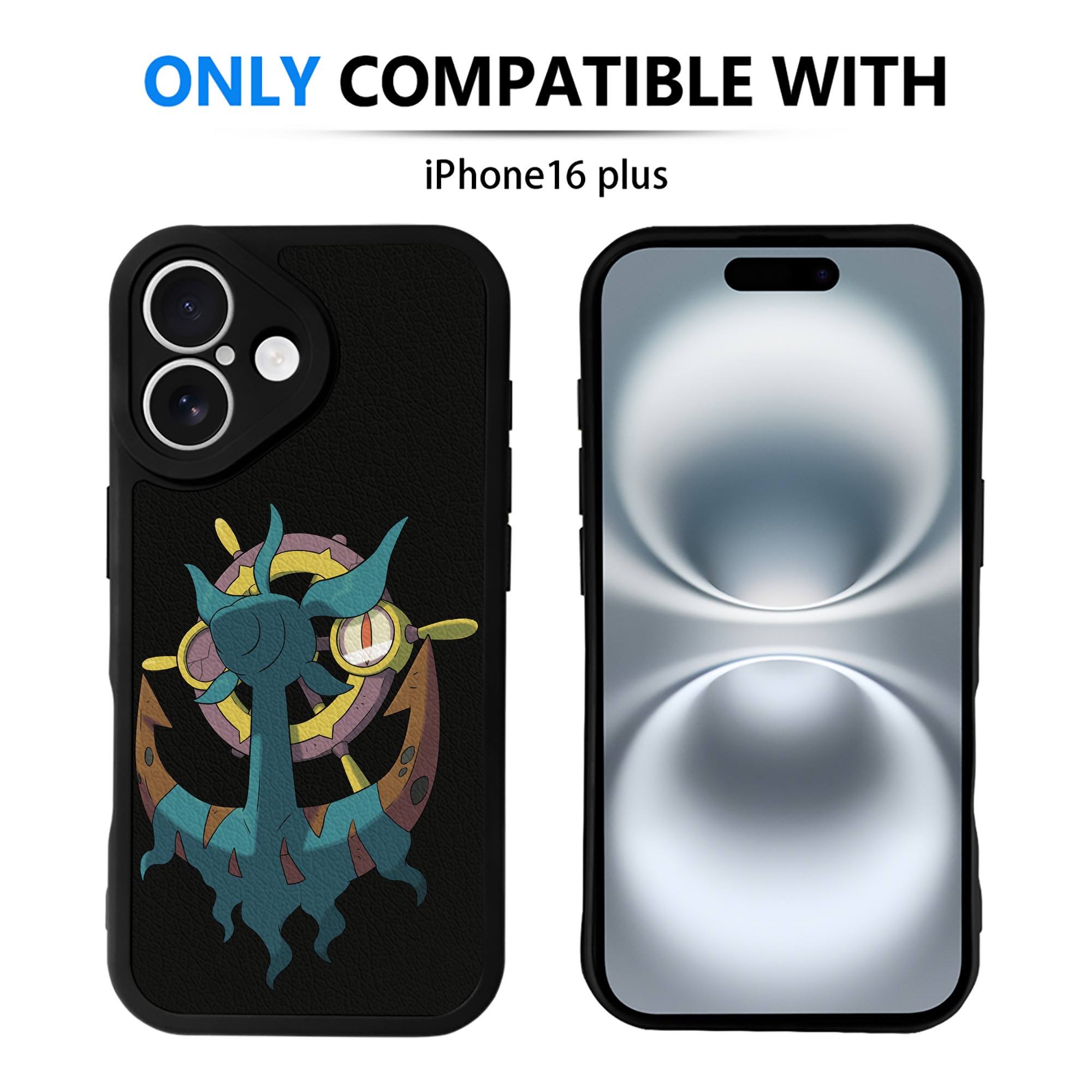 （画像用） ポケットモンスター Pokémon 【iPhone 16シリーズ対応】シリコンスマホケース（レザー調） 材質：シリコン